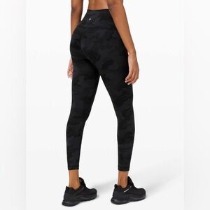 Lululemon Wunder Train High-Rise Tight 25” Heritage 365 Camo Deep Coal Multi Sz4